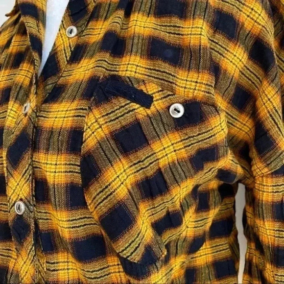 Free People Sakura Plaid Top - Picture 3 of 3